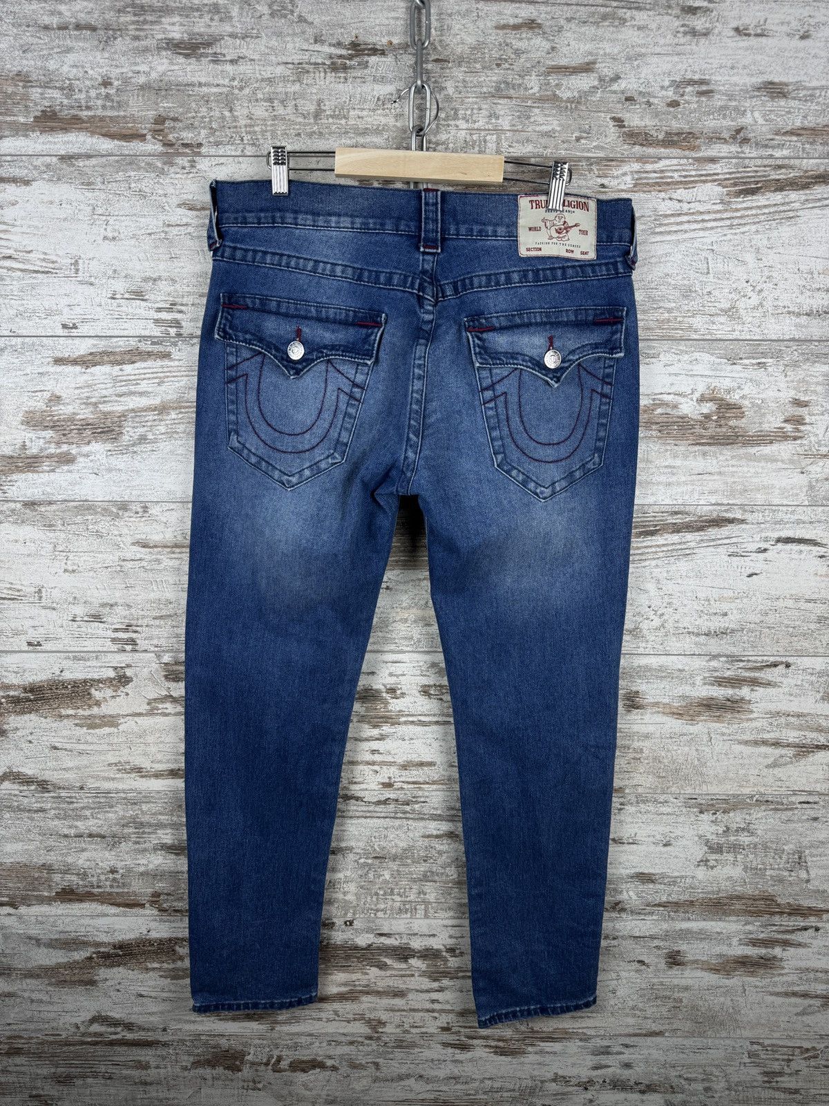 Japanese Brand × True Religion Vintage True Religion rocco relaxed skinny jeans pants denim Size US 34 / EU 50 - 1 Thumbnail