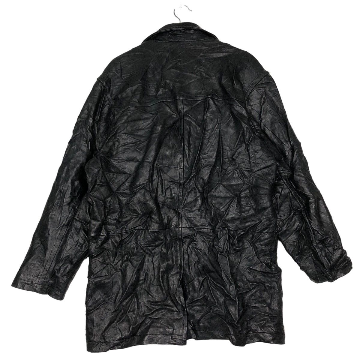 Genuine Leather 🔥Vintage Genuine Leather Jacket Double Breast Nicole Miller Size US L / EU 52-54 / 3 - 8 Thumbnail