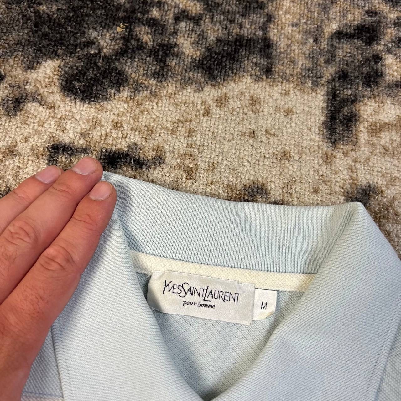 Yves Saint Laurent Yves Saint Laurent Vintage Y2K Luxury Striped Polo T-Shirt Size US M / EU 48-50 / 2 - 4 Thumbnail