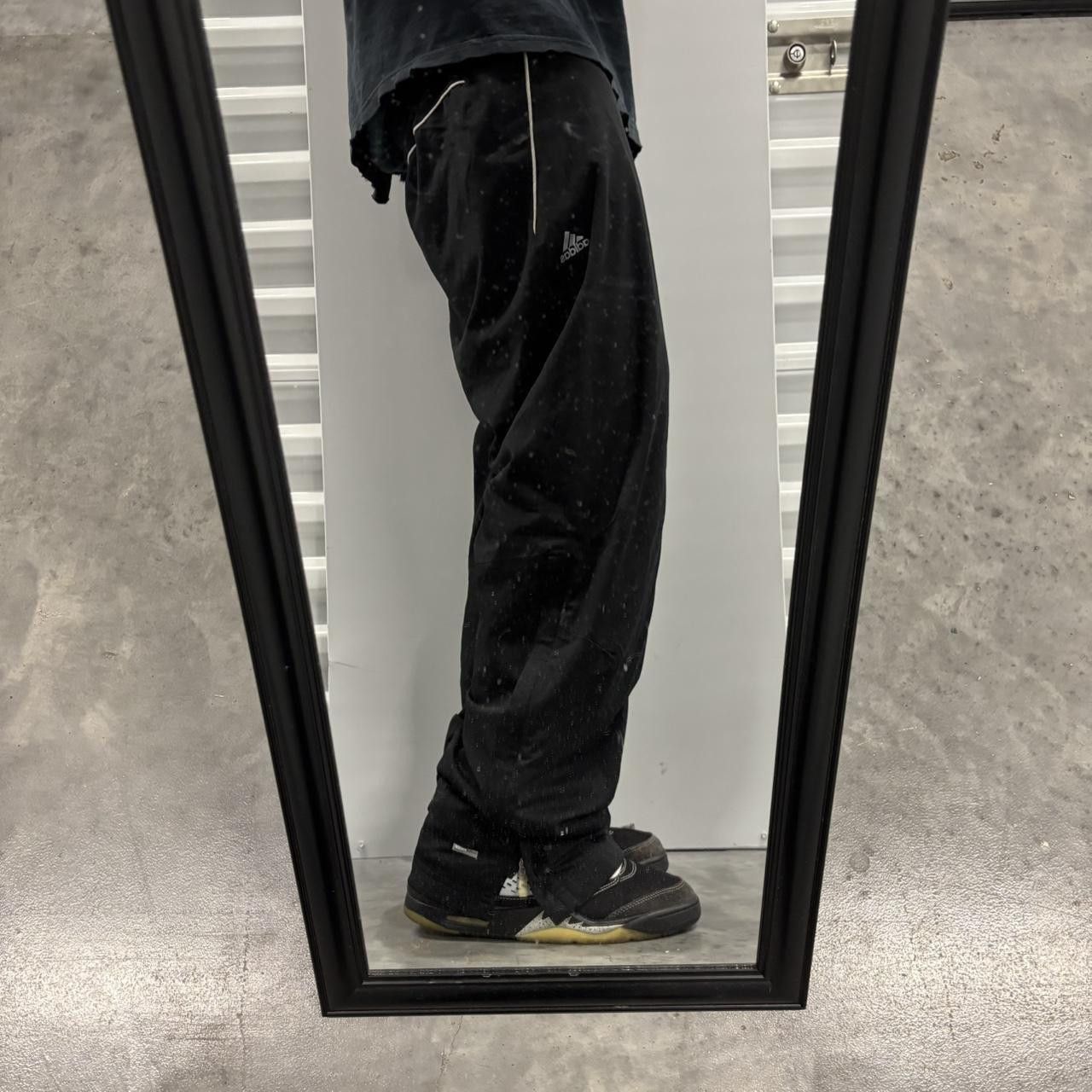 Adidas × Vintage Crazy Vintage Y2K/2000s Black Adidas Essential Track Pants! Size US 34 / EU 50 - 2 Thumbnail
