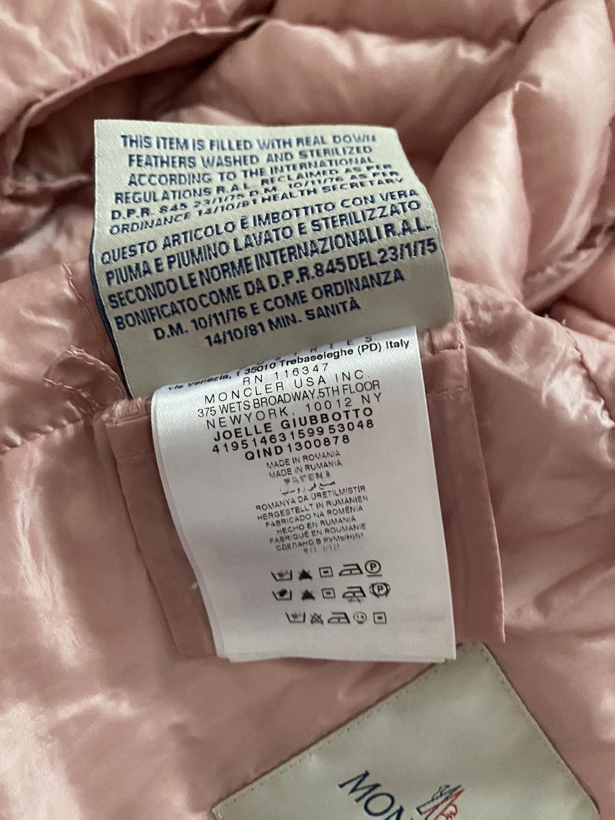 Designer × Moncler Rare Moncler Kids Girls Down Lightweight Jacket Pink Puffer Size XXS / US 00 / IT 34 - 15 Thumbnail