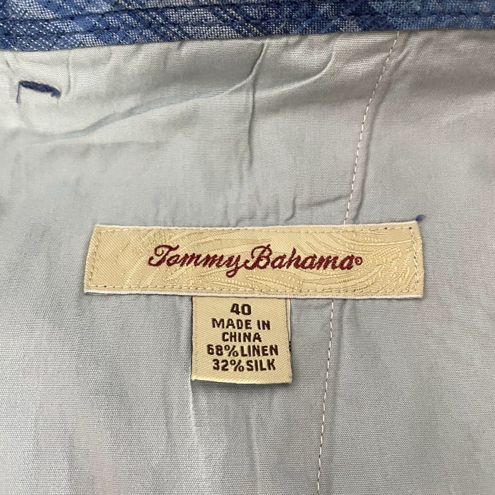 Tommy Bahama Tommy Bahama Linen Blend Shorts Mens Size 40 Blue Casual Size US 40 / EU 56 - 5 Thumbnail