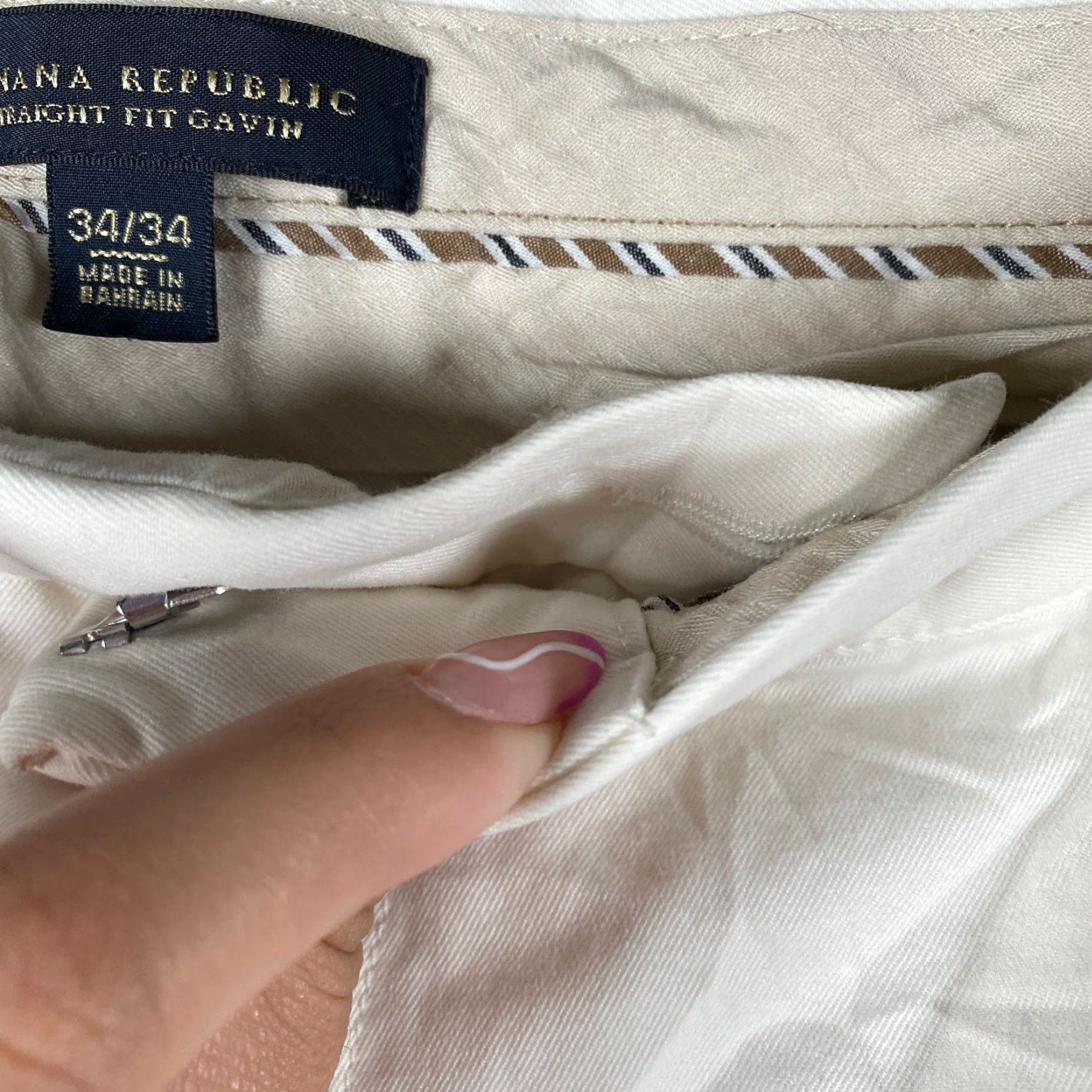 Banana Republic Banana Republic Mens Pants Tan Gavin Chino Straight 100% Cotton 36x32 Bagged? No, 34x34 Size US 36 / EU 52 - 4 Thumbnail