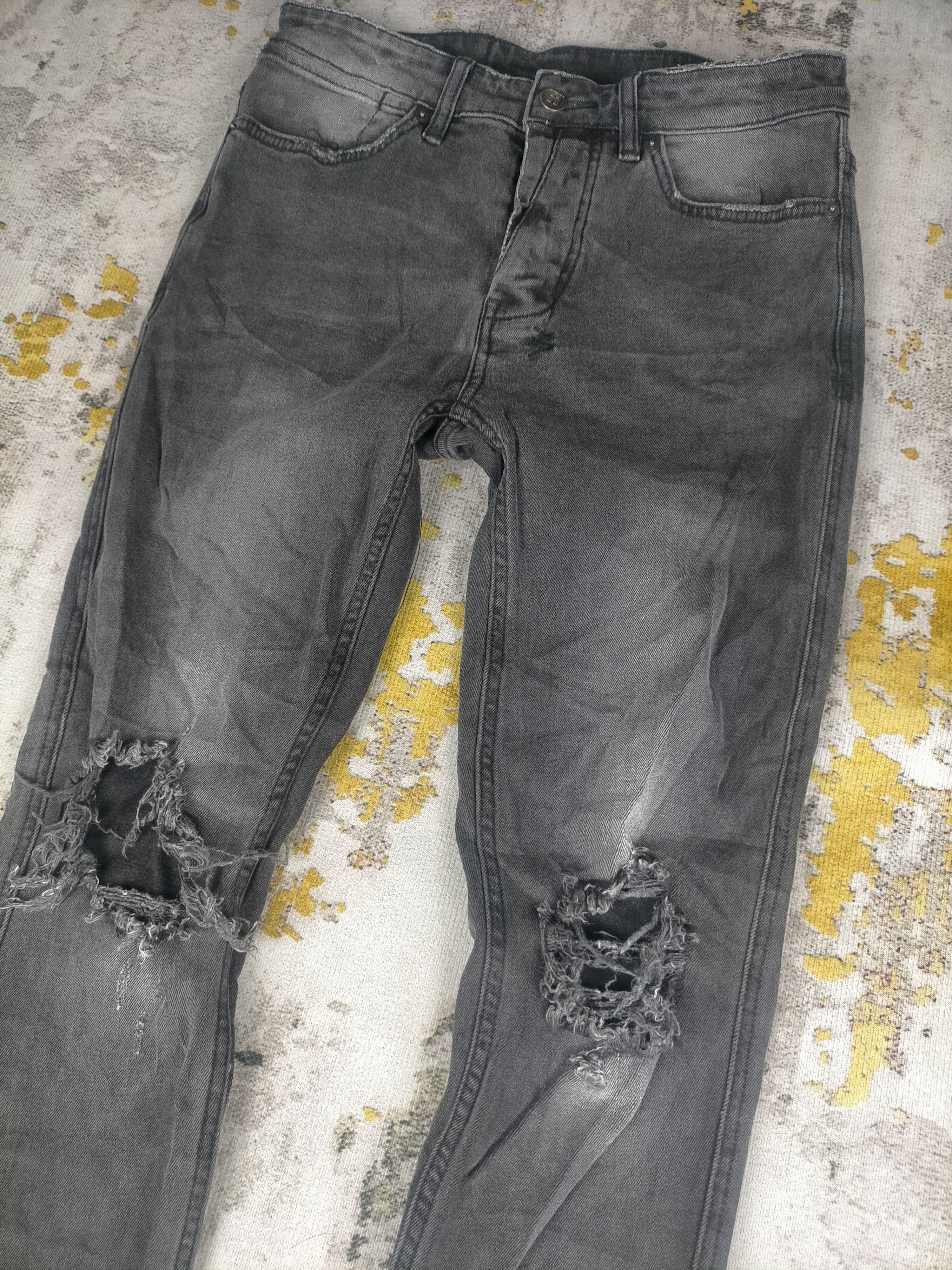 Ksubi 🔥 Ksubi - Van Winkle Busted Black Ripped Jeans Size US 28 / EU 44 - 4 Thumbnail