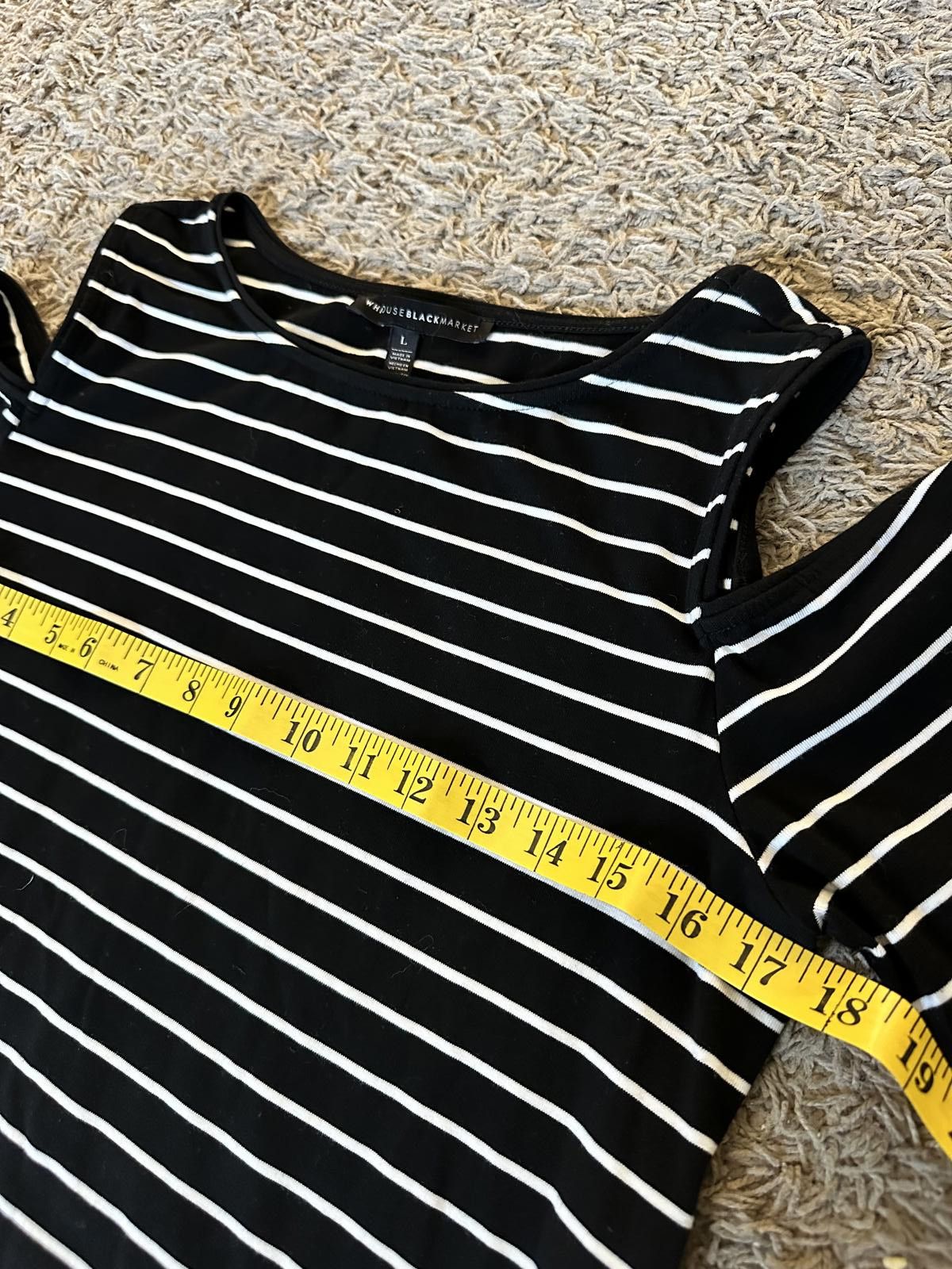 Designer Stylish Cold Shoulder Dress by White House Black Market Size L / US 10 / IT 46 - 5 Thumbnail