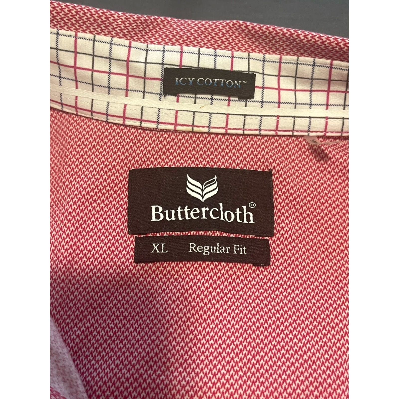 Pinko Buttercloth Icy Cotton Shirt Mens XL Pink Geometric Long Sleeve Button-Up Size US XL / EU 56 / 4 - 5 Thumbnail