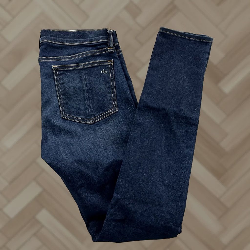 Rag & Bone rag & bone Dark Wash Skinny Denim Blue Jean Women's 28 Denim Jeans Women 28 Blue Skinny Size 28" / US 6 / IT 42 - 1 Thumbnail