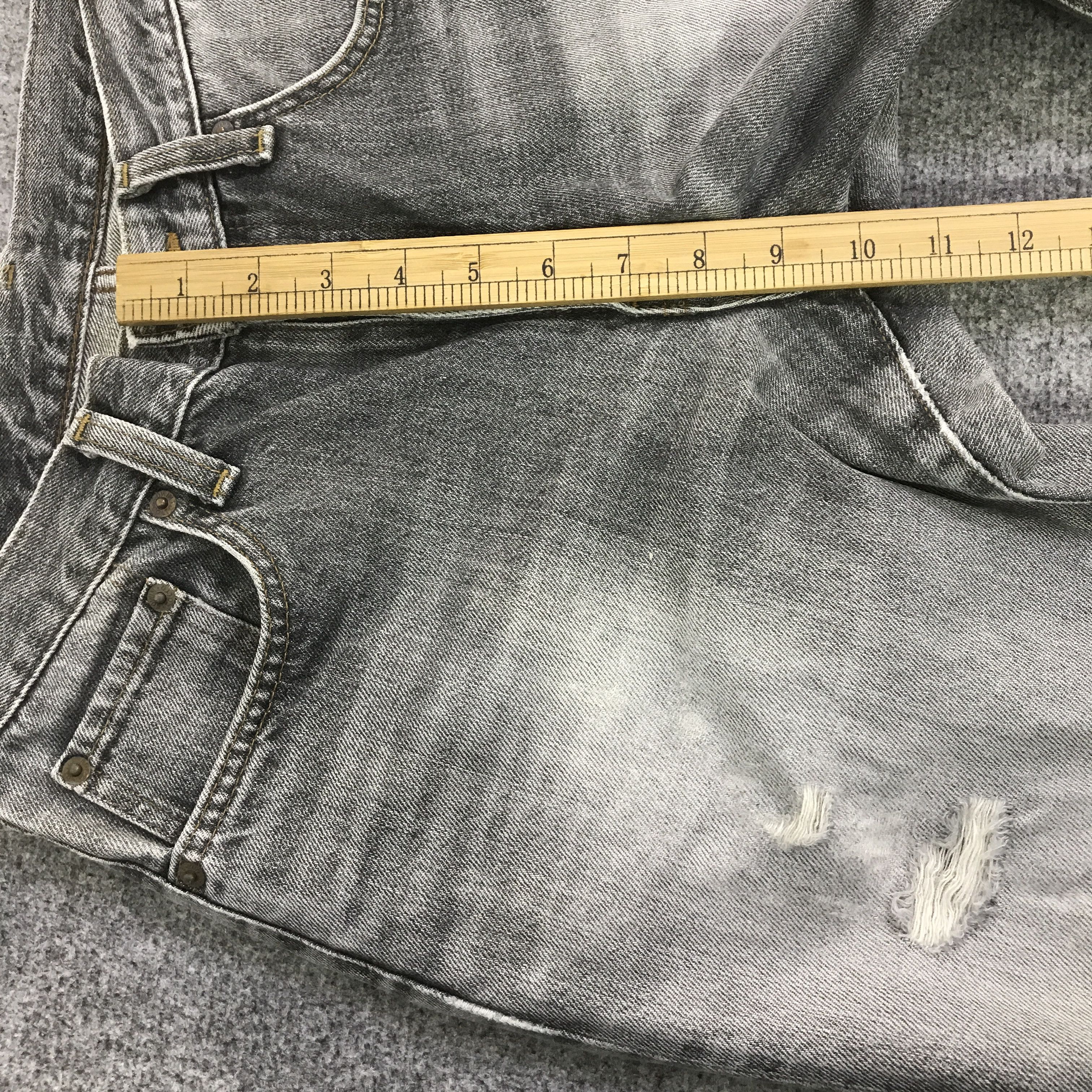 Edwin EDWIN BLACK FADED DENIM LIGHT PANTS K74B16 Size US 30 / EU 46 - 8 Thumbnail