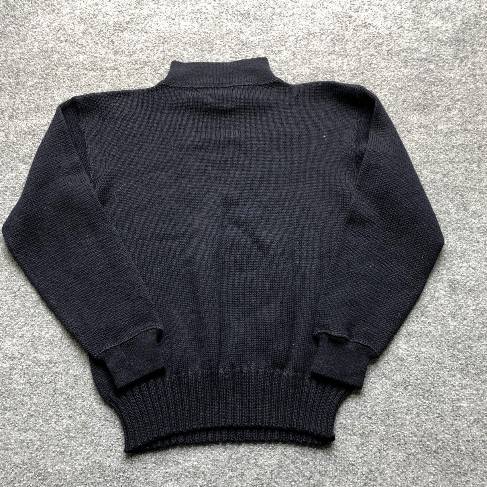 Vintage VINTAGE Blue Wool Sweater Mens Medium Mock Neck Heavyweight Knit Pullover Size US M / EU 48-50 / 2 - 5 Thumbnail