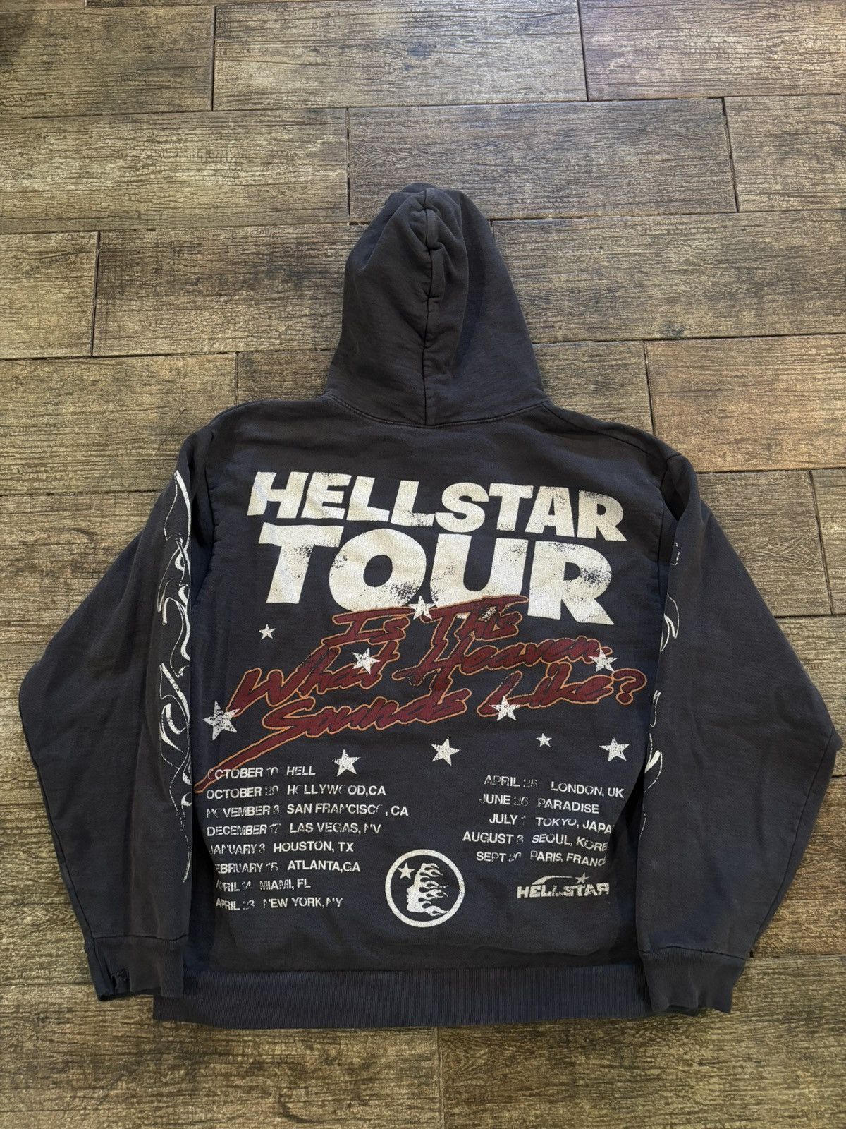HELLSTAR Cool Grey Hellstar Records Hoodie Size US L / EU 52-54 / 3 - 2 Thumbnail
