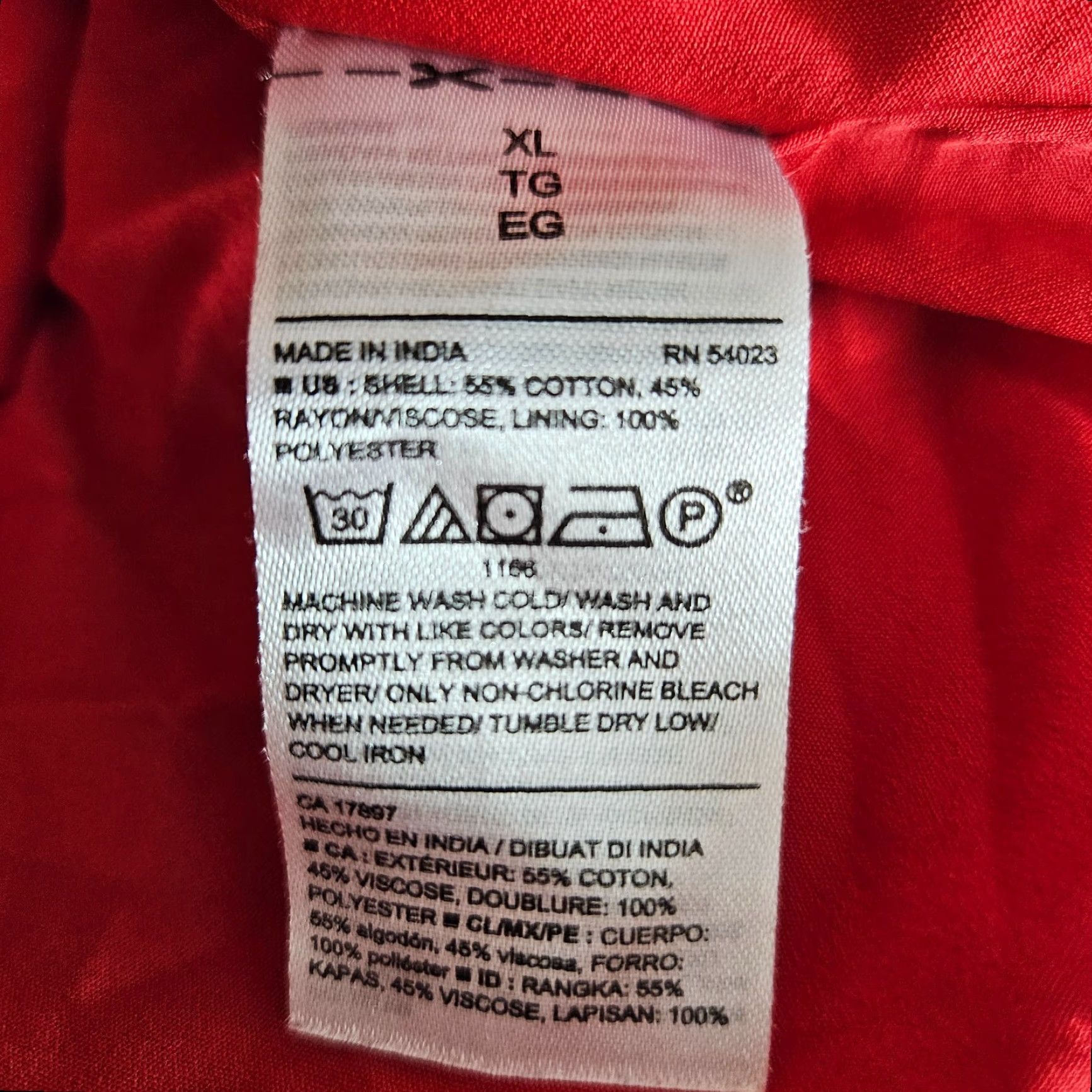 Old Navy Old Navy Womens Cami Dress XL Red Purple Floral Cotton Blend Dress Size XL / US 12-14 / IT 48-50 - 5 Thumbnail