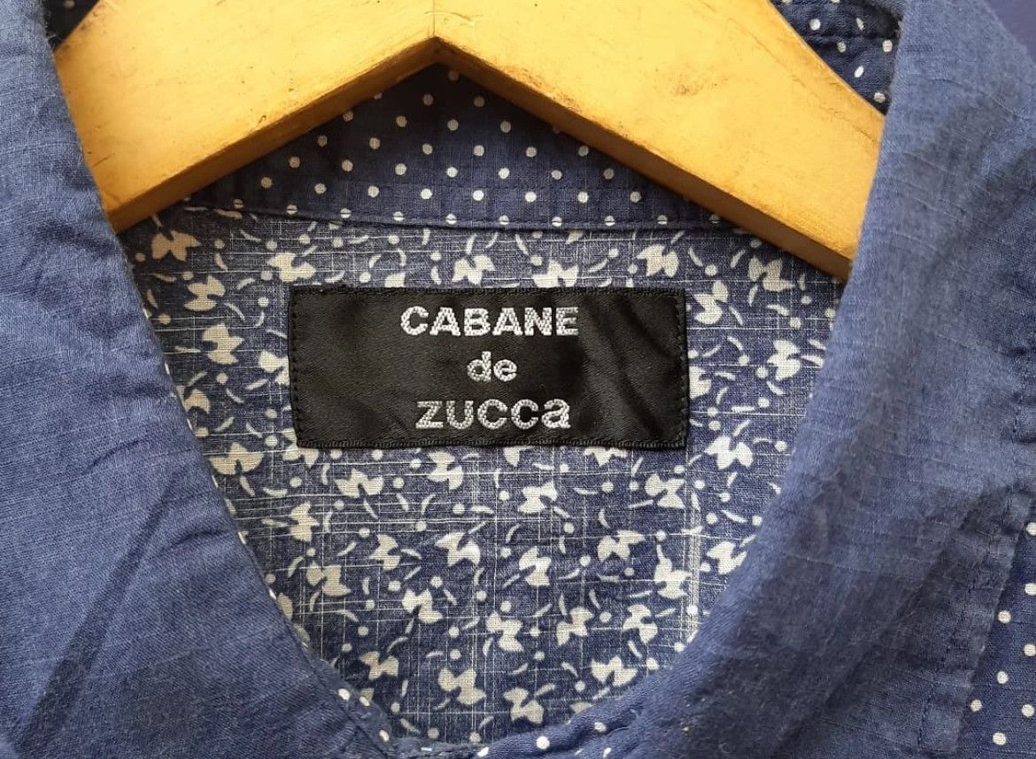 Issey Miyake 2000s Cabane de Zucca Polkadot Pattern Indigo Shirt Size US M / EU 48-50 / 2 - 5 Thumbnail