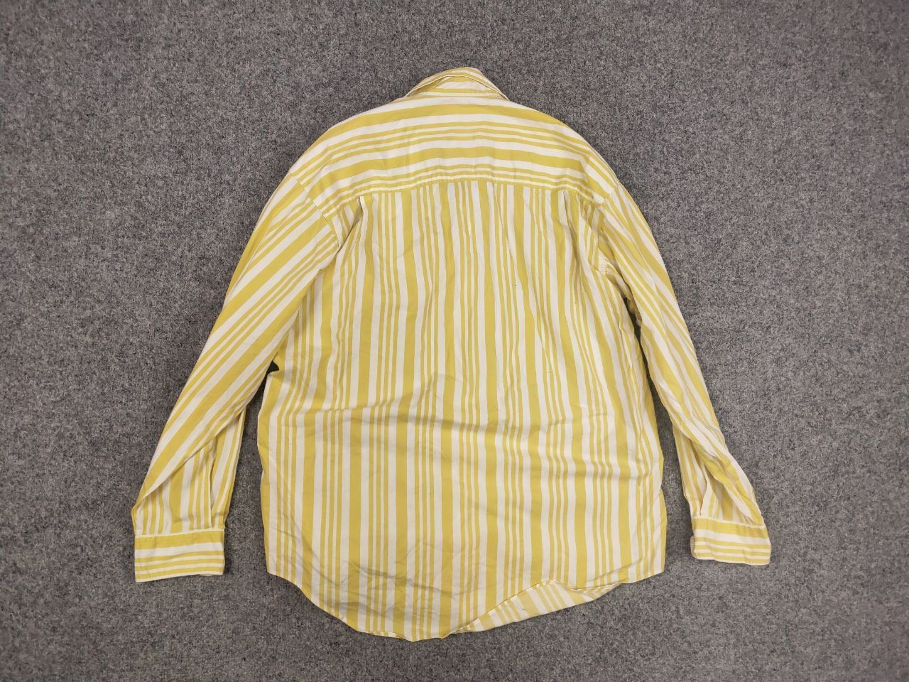 Kansai Yamamoto Vintage 90's Kansai Yamamoto Man Striped Yellow Casual shirt Size US M / EU 48-50 / 2 - 10 Thumbnail