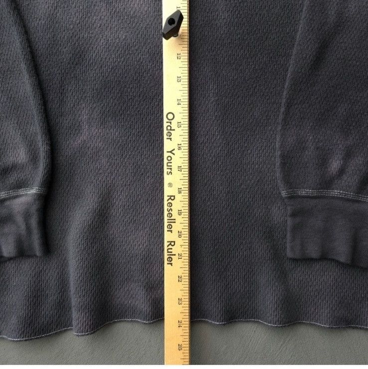 Hanes Vintage 70s Kmart Faded Black Charcoal waffle Thermal Shirt Size US L / EU 52-54 / 3 - 7 Thumbnail