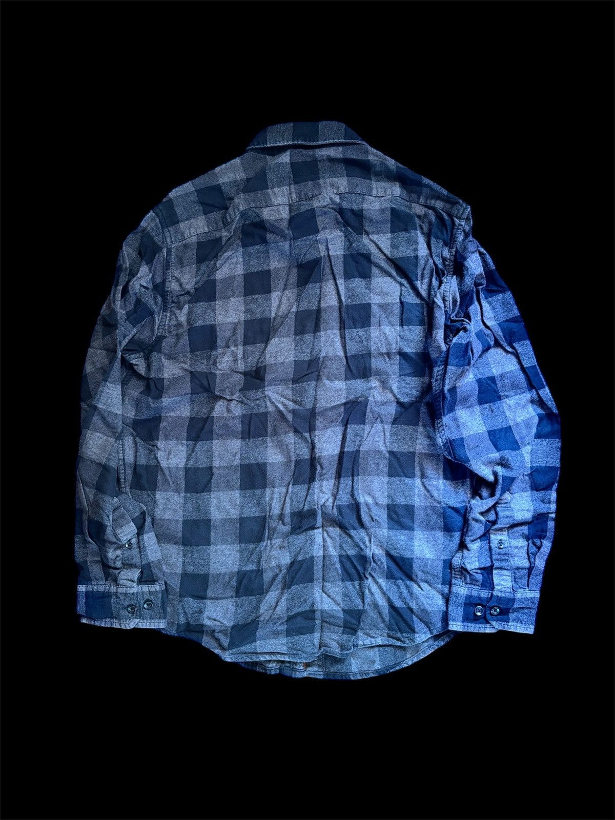 Japanese Brand × Vintage Black Goodfellow Flannel Shirt Size US L / EU 52-54 / 3 - 2 Thumbnail