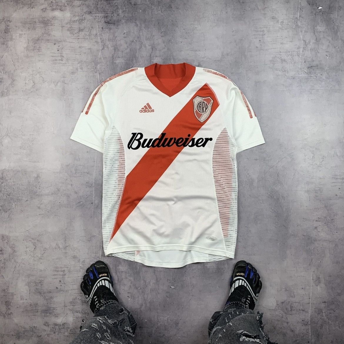 Adidas Rare! River Plate Vintage Adidas Double Layer Argentina 2003 Size US M / EU 48-50 / 2 - 2 Thumbnail