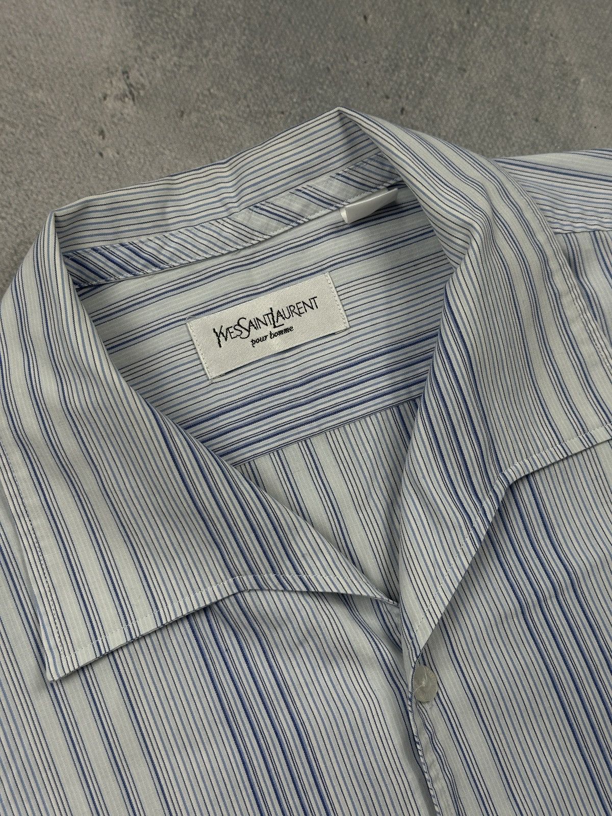 Yves Saint Laurent Lux YSL Shirt Cotton Yves Saint Laurent Summer Shirtsleeve Size US L / EU 52-54 / 3 - 5 Thumbnail