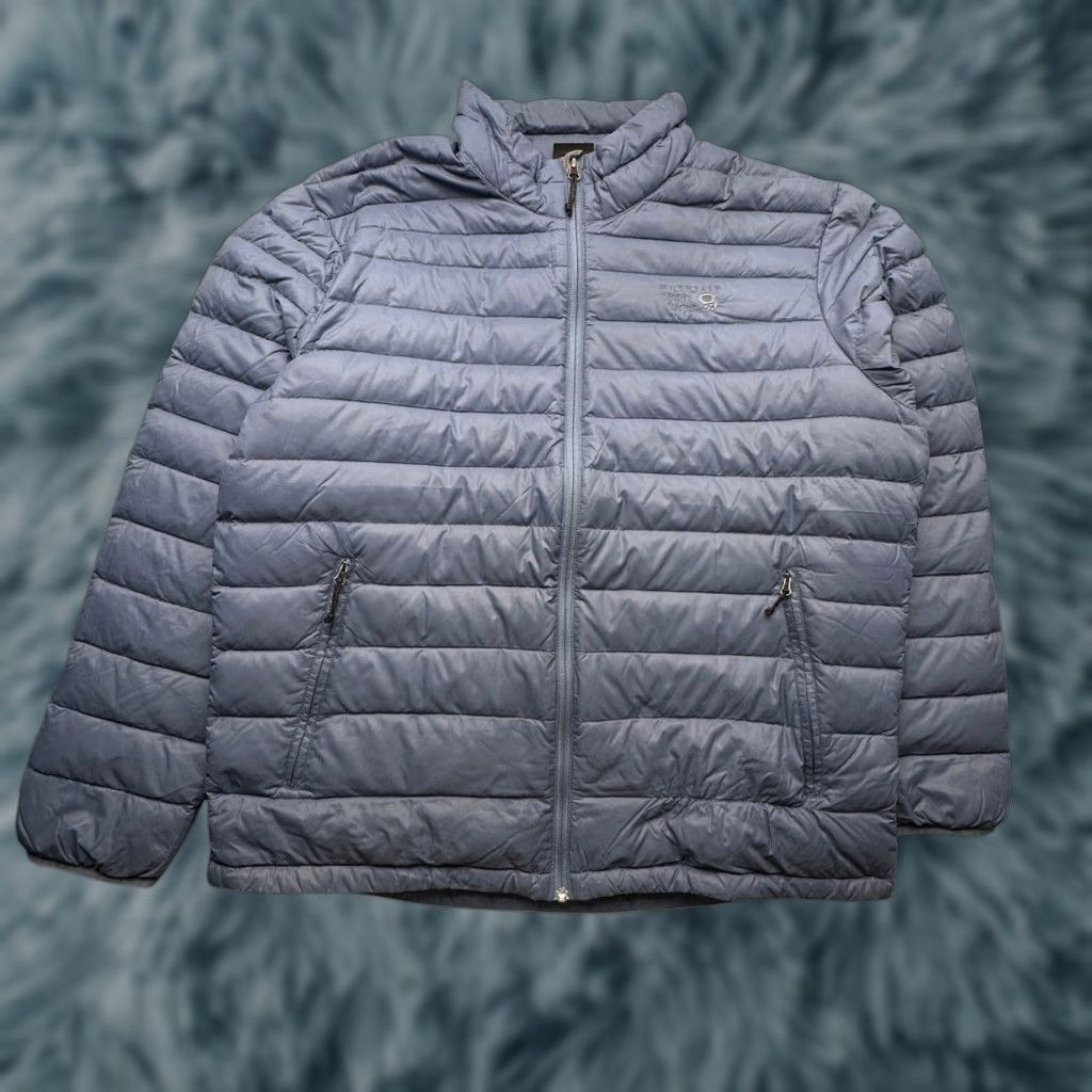 Mountain Hardwear Mountain Hardwear Duck Down Puffer Jacket Mens XL Ripstop Blue Gray Full Zip Size US XL / EU 56 / 4 - 1 Thumbnail