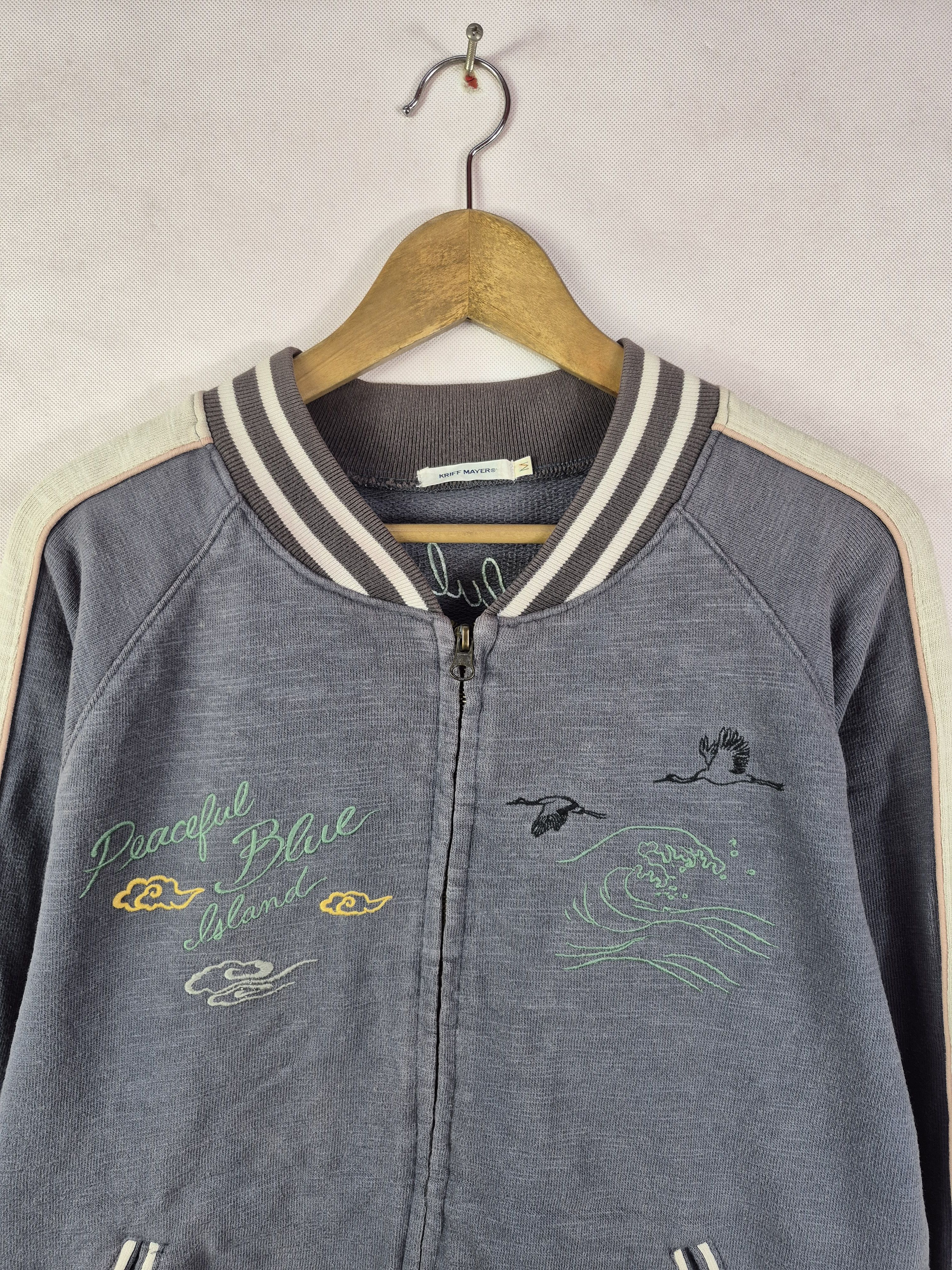 Japanese Brand 🔥 Kriff Mayer Japan Sweater Jacket Sukajan Embroided Size US M / EU 48-50 / 2 - 6 Thumbnail