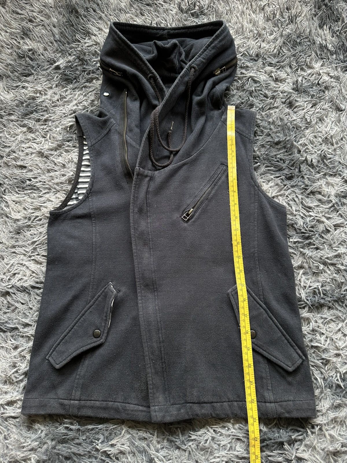 Japanese Brand 00's Blue Tornado sleeveless gimp hoodie Size US S / EU 44-46 / 1 - 12 Thumbnail