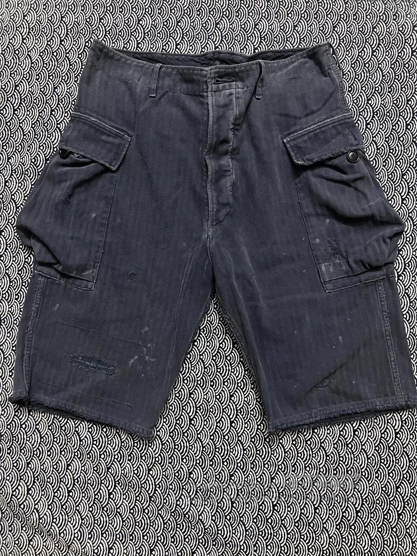Visvim visvim 20SS Splatter Distressed Cargo Shorts. Size US 26 / EU 42 - 1 Thumbnail