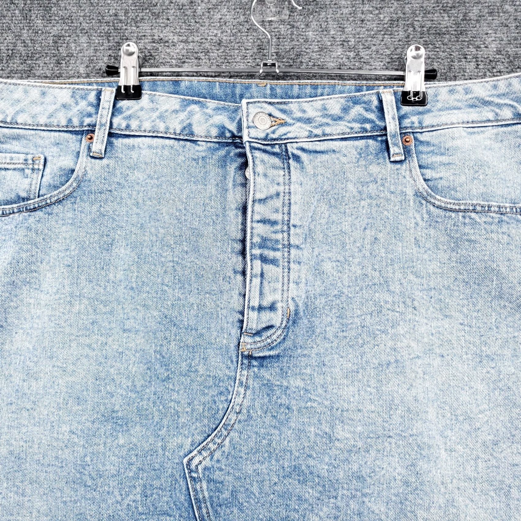 Old Navy Old Navy Skirt Women 20 Blue Hi Rise Comfort Light Wash Pocket Denim Plus Size Midi Mini Short Style Nicky Secret Slim Pocket Mens Women Girls Size 42" / US 20 - 3 Thumbnail
