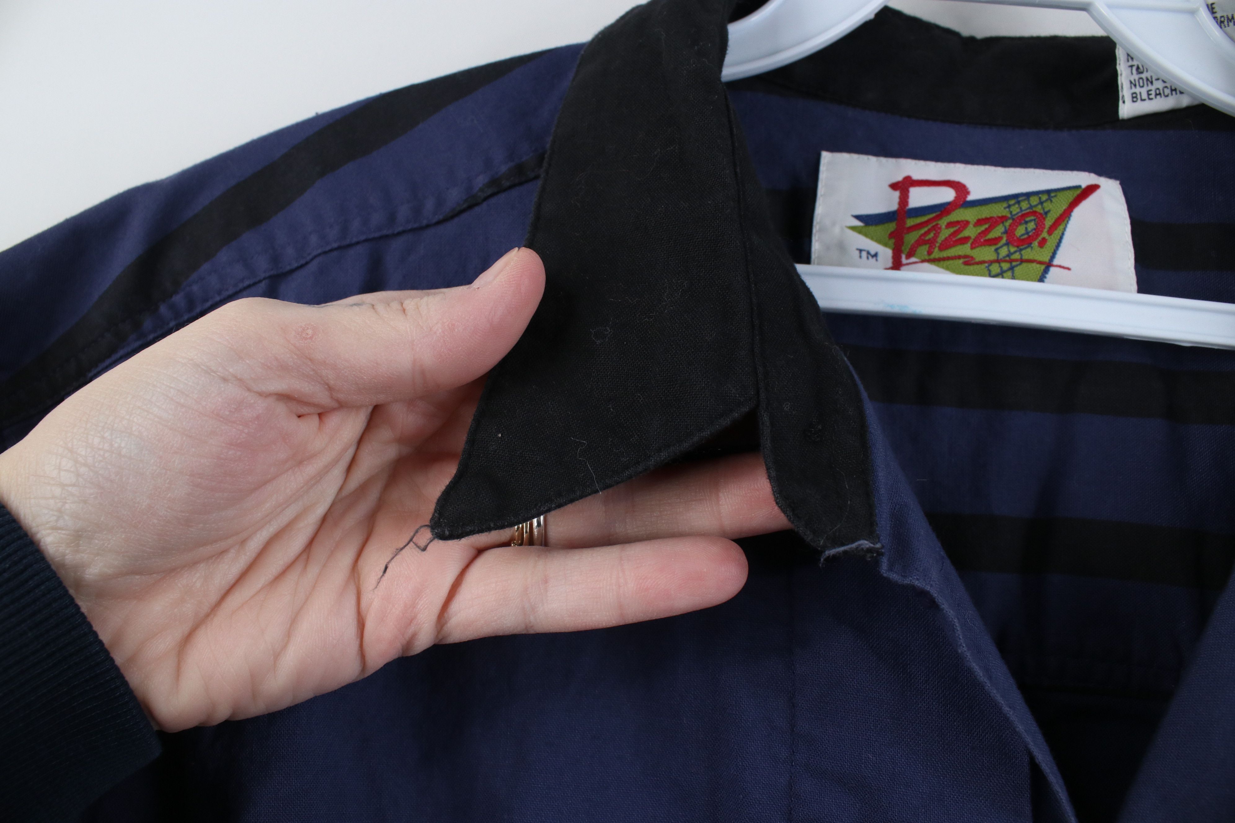 Vintage Vintage 90s Streetwear Short Sleeve Button Shirt Blue Size US L / EU 52-54 / 3 - 8 Thumbnail
