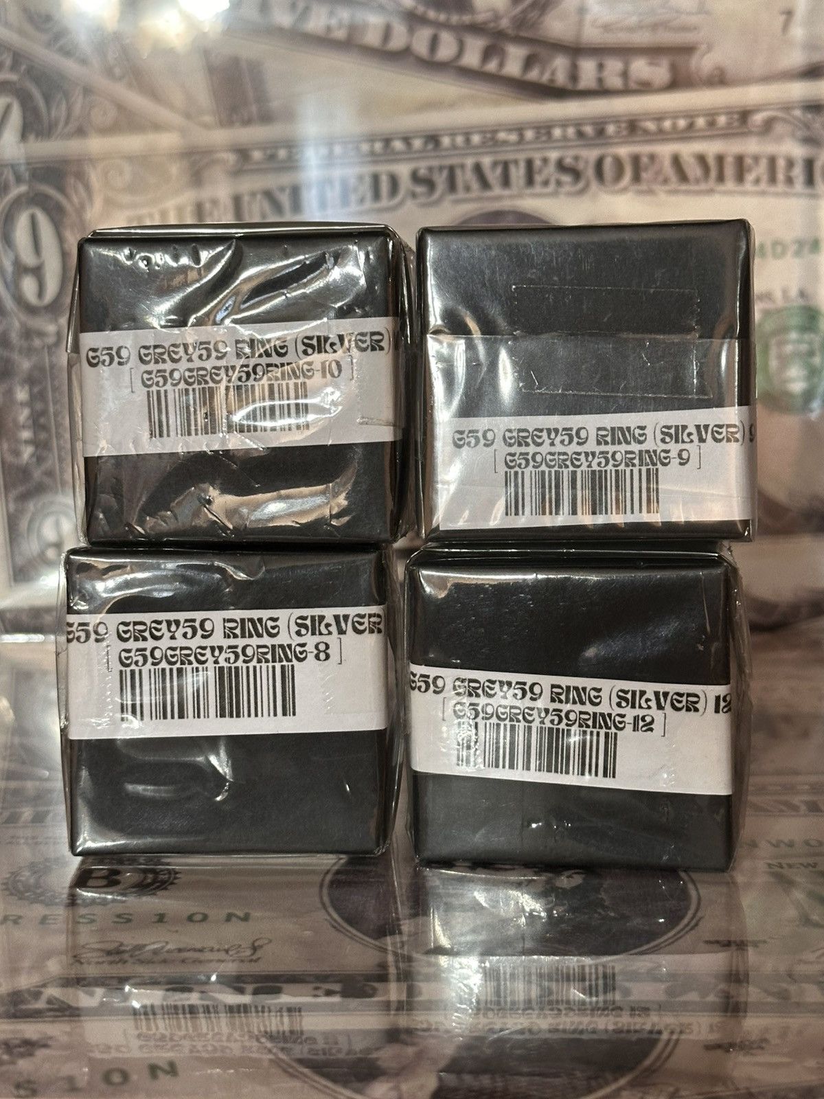 G59 Records Size: 12 G59 GREYFIVENINE RING (SILVER) Size ONE SIZE - 4 Thumbnail