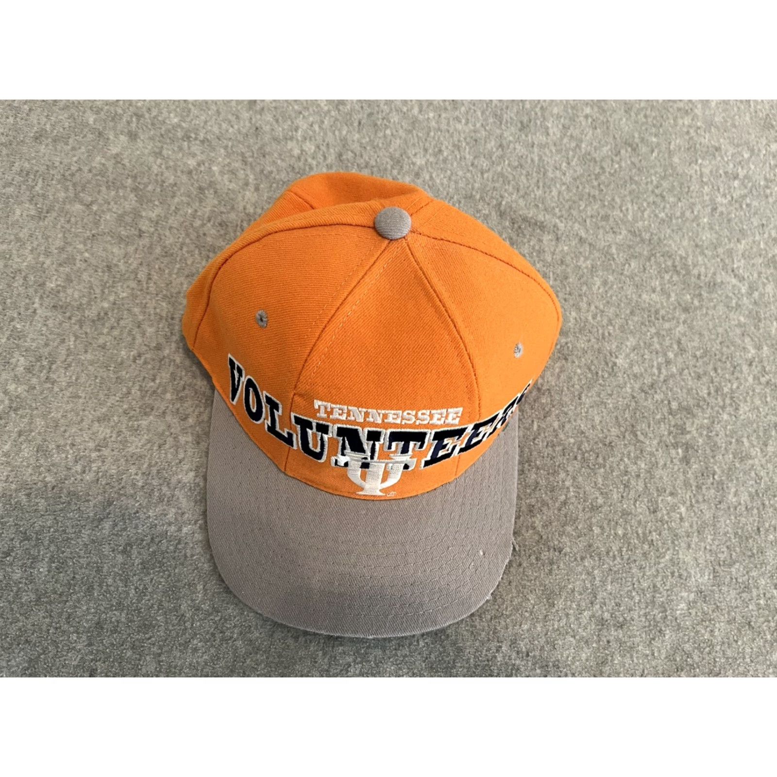 Starter VINTAGE Starter Tennessee Volunteers Hat Snapback Wool Tri Power Orange Men Adjustable Font The Natural Size ONE SIZE - 5 Thumbnail