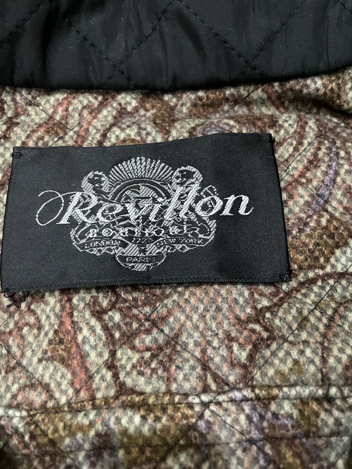 Designer Revillon Quilted Jacket Cashmere Classic Style Vintage Size US L / EU 52-54 / 3 - 5 Thumbnail