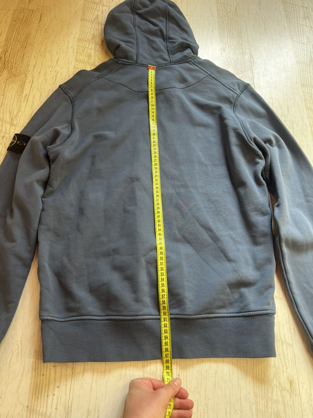 Stone Island Stone Island Hoodie Washed Blue Size M Compass Patch Size US M / EU 48-50 / 2 - 19 Thumbnail