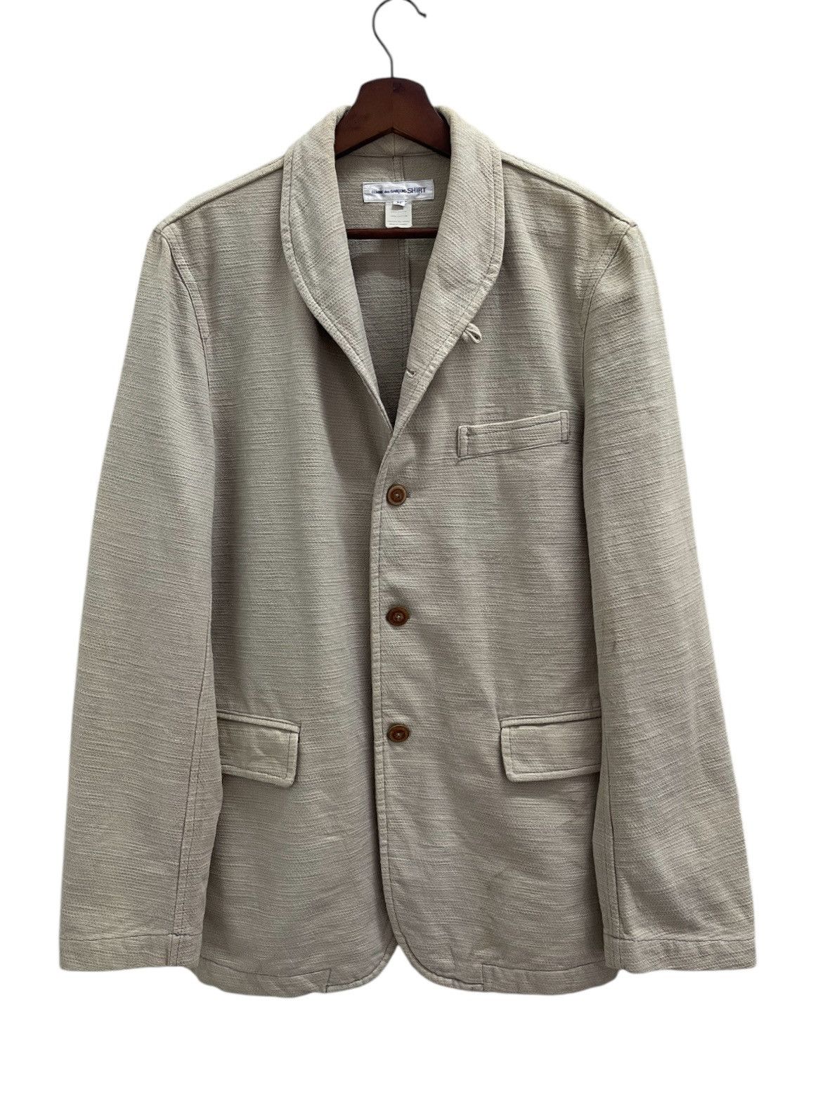 Comme des Garcons Comme Des Garçons Shawl Collar Buttons Jacket Size US S / EU 44-46 / 1 - 1 Thumbnail