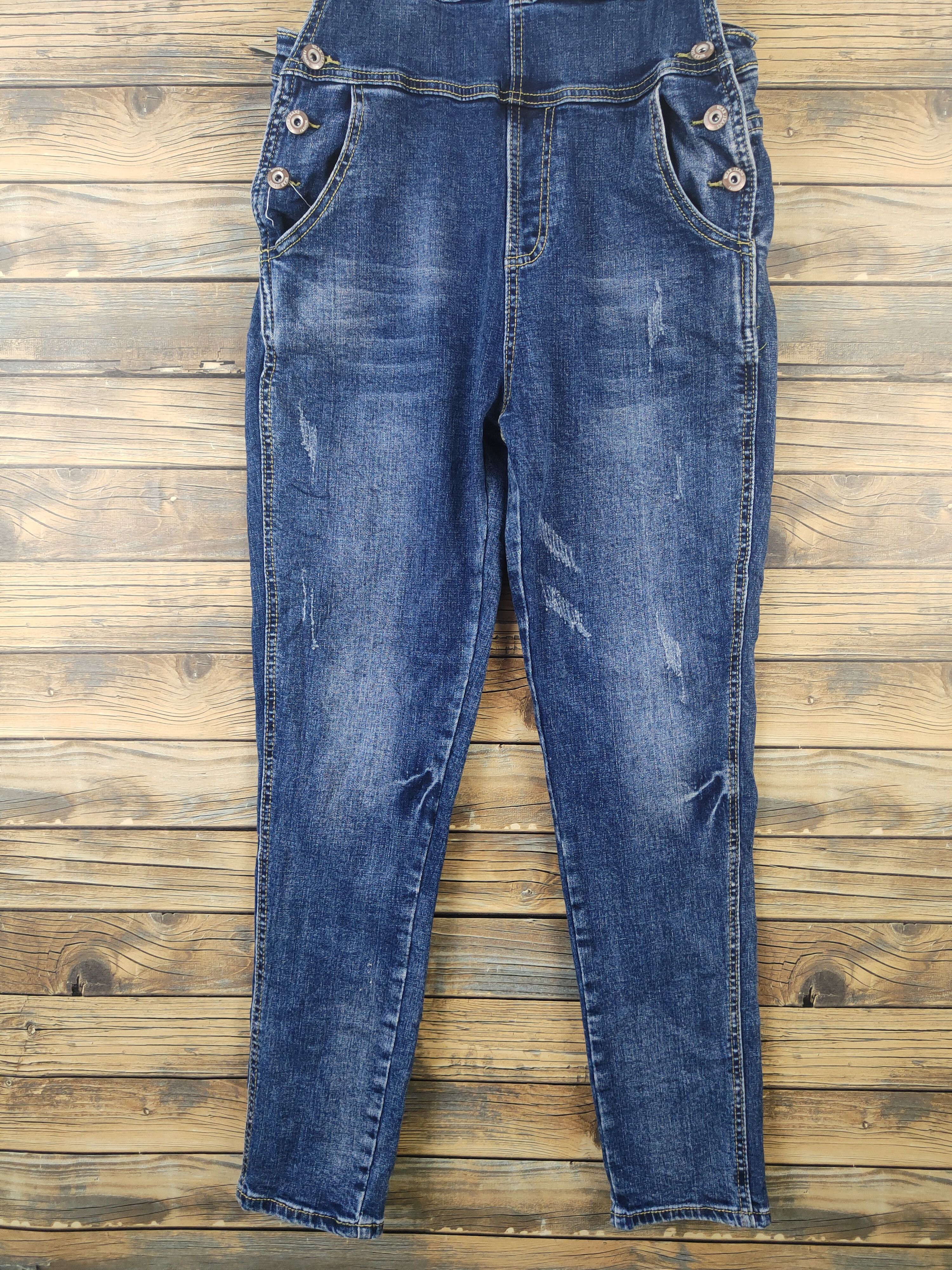 Japanese Brand × Vintage Vintage Japanese Brand Dark Blue Denim Jumpsuits Size 30" / US 8 / IT 44 - 5 Thumbnail