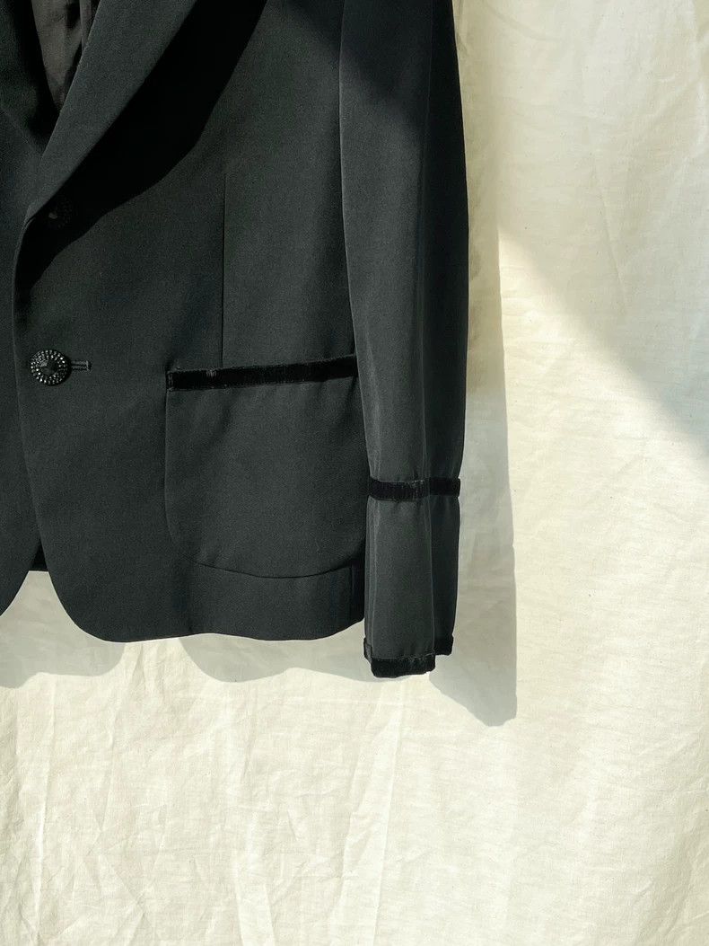Comme des Garcons Comme Des Garcons Velvet Trim Suit Jacket Top Coat Size M / US 6-8 / IT 42-44 - 4 Thumbnail