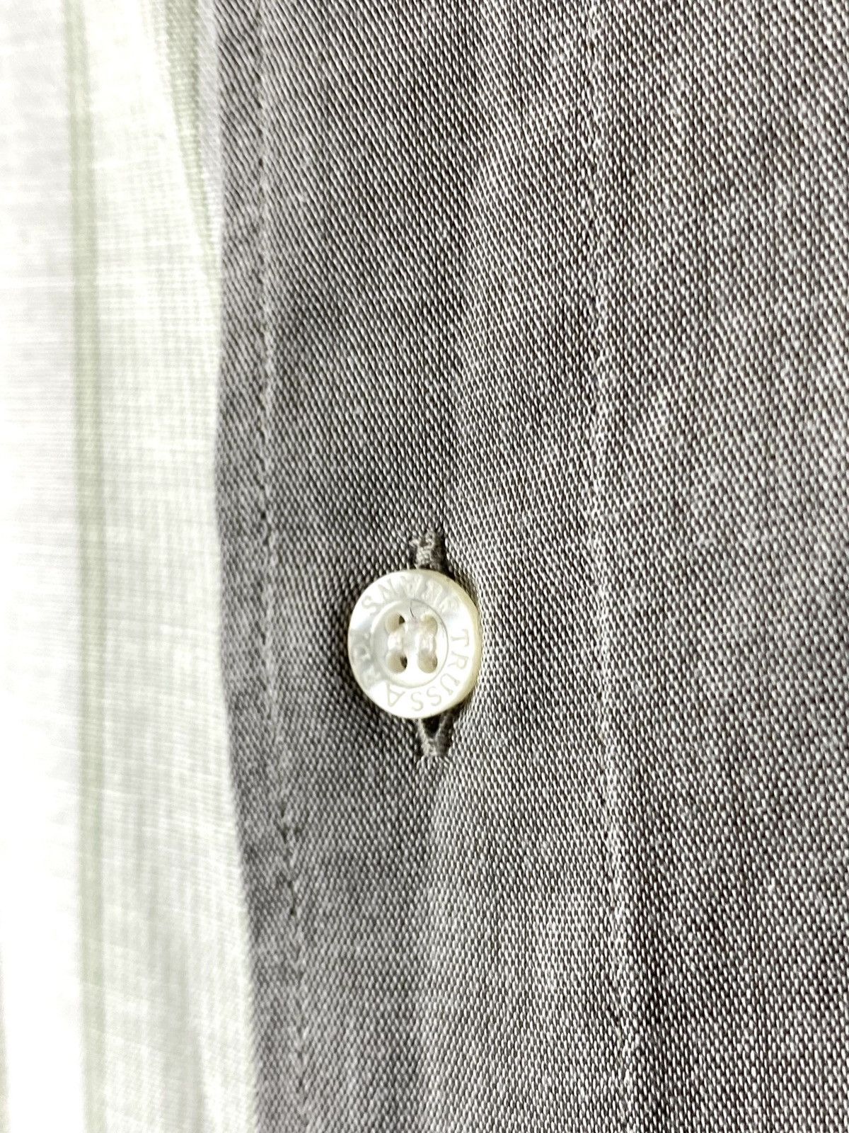 Trussardi Rare! Vintage Trussardi Jeans Linen Shirt Cotton Size US XL / EU 56 / 4 - 4 Thumbnail