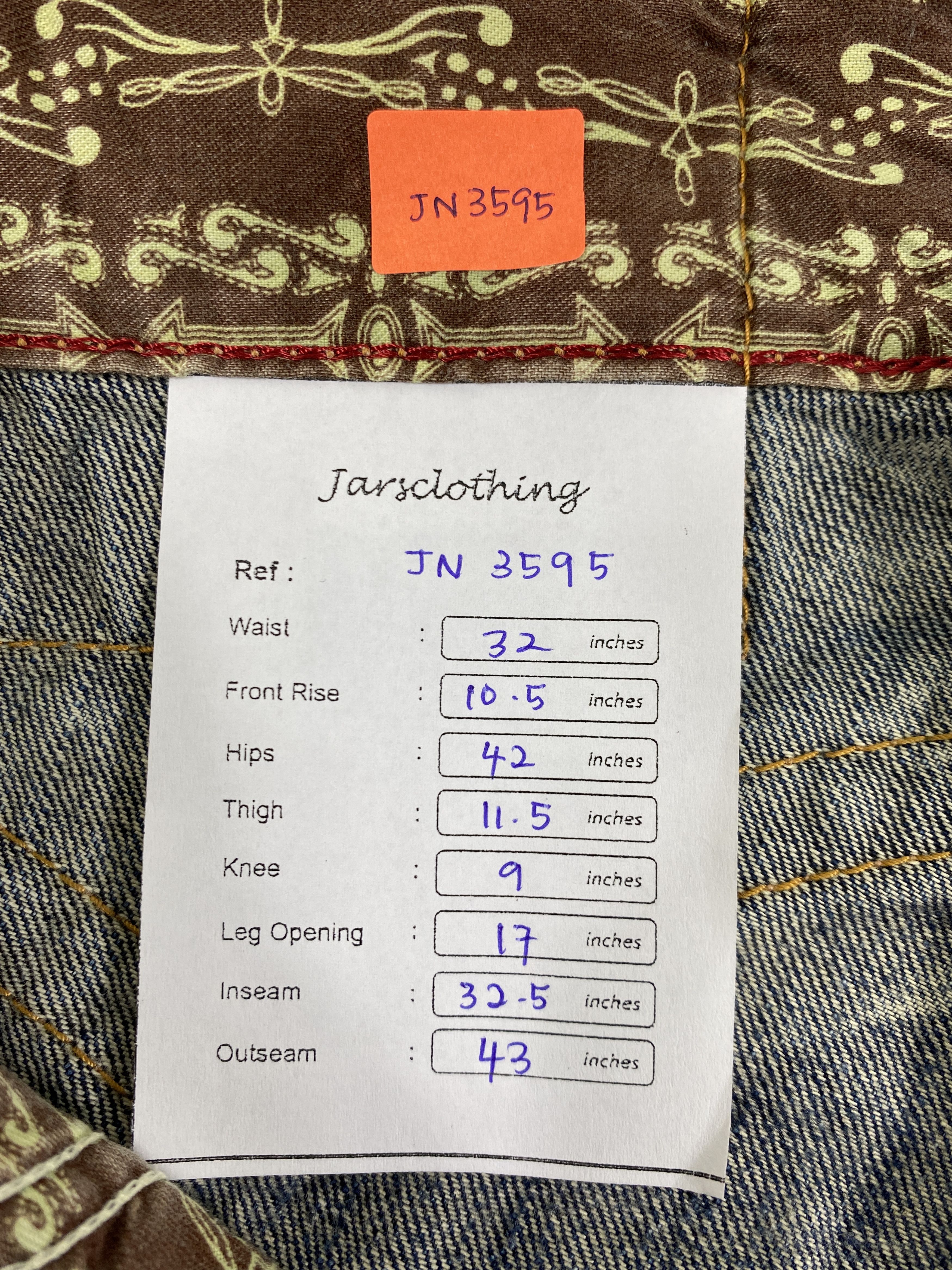 Edwin Vintage Edwin Distressed & Faded Jeans 32x32.5 Denim- JN3595 Size US 32 / EU 48 - 8 Thumbnail