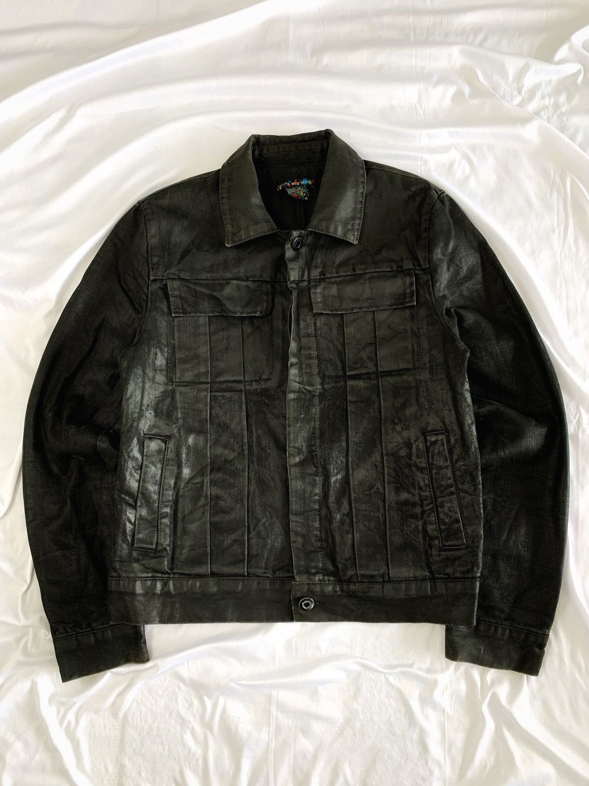 KMRii Black waxed jacket ifsx lgb style PWD Size US L / EU 52-54 / 3 - 7 Thumbnail