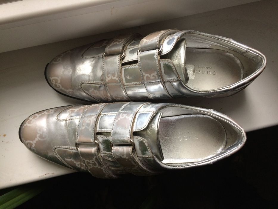 Gucci Gucci Vintage Monogram Old Mirror Leather Shoes Size US 8 / IT 38 - 2 Thumbnail