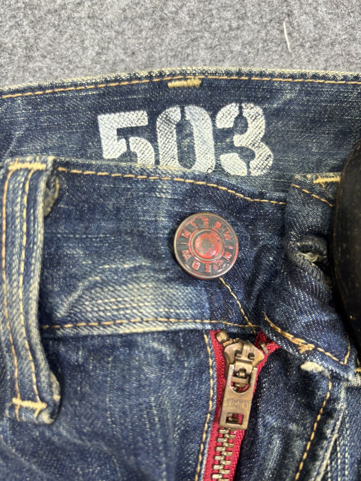 Edwin 💥Flare💥Vintage Edwin 503 Sick Fades Flare Denim F926 Size US 32 / EU 48 - 9 Thumbnail