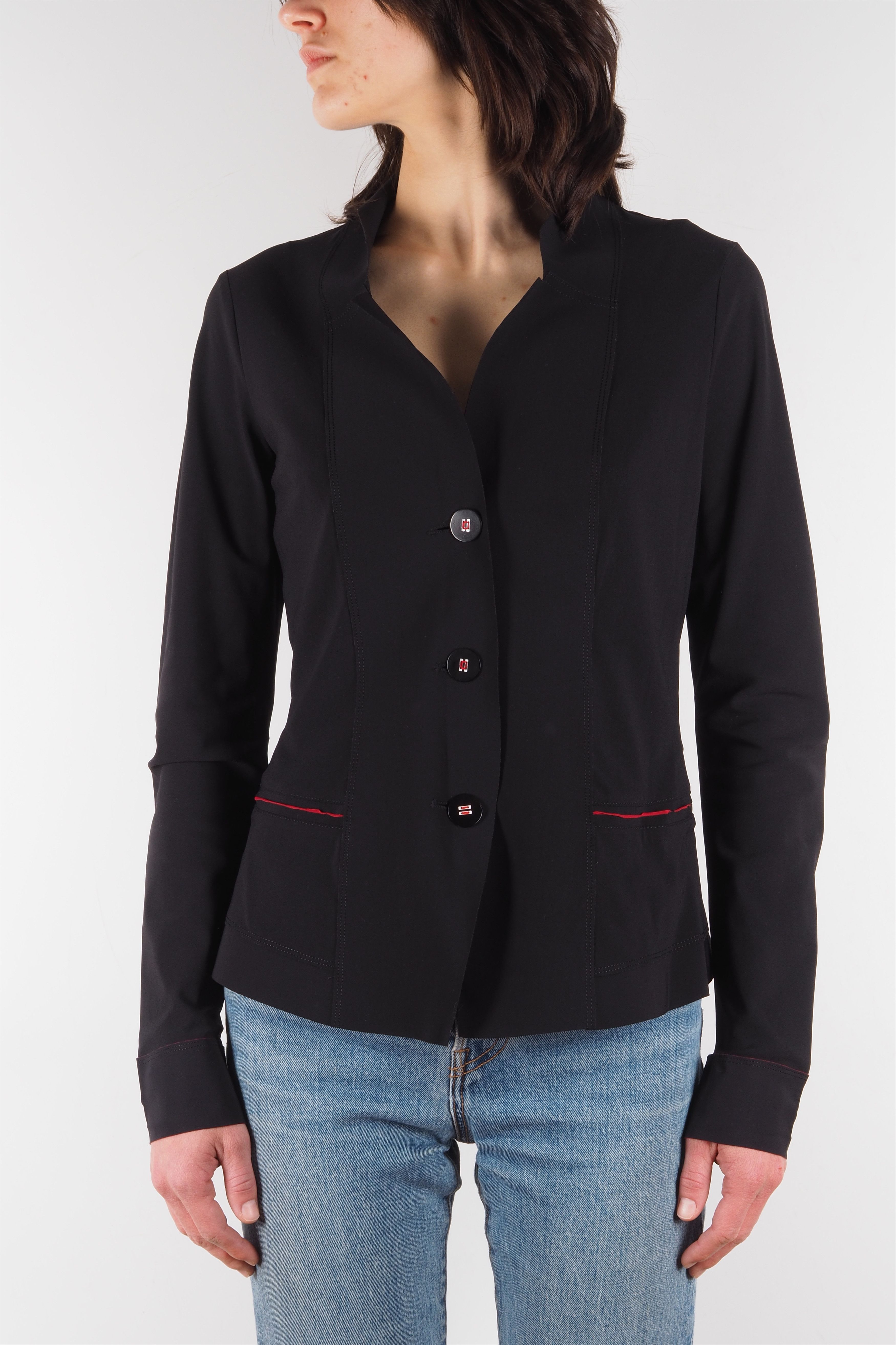 Marithe + Francois Girbaud Marithe Francois Girbaud Vintage Black Blazer Jacket Size M / US 6-8 / IT 42-44 - 3 Thumbnail