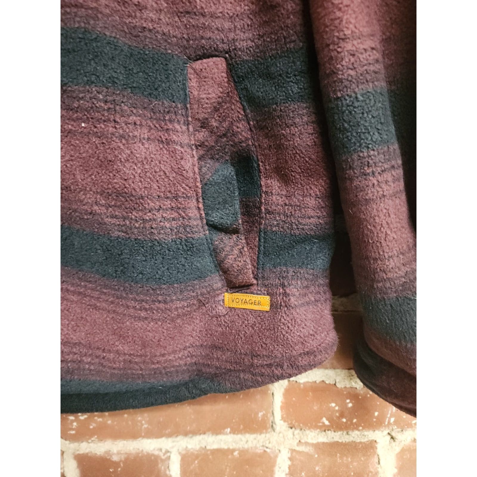 Vintage Voyager Shacket Men's L Red Plaid Snap Lined Sherpa 100% Polyester Jacket Adults Boys Girls? Size US L / EU 52-54 / 3 - 5 Thumbnail