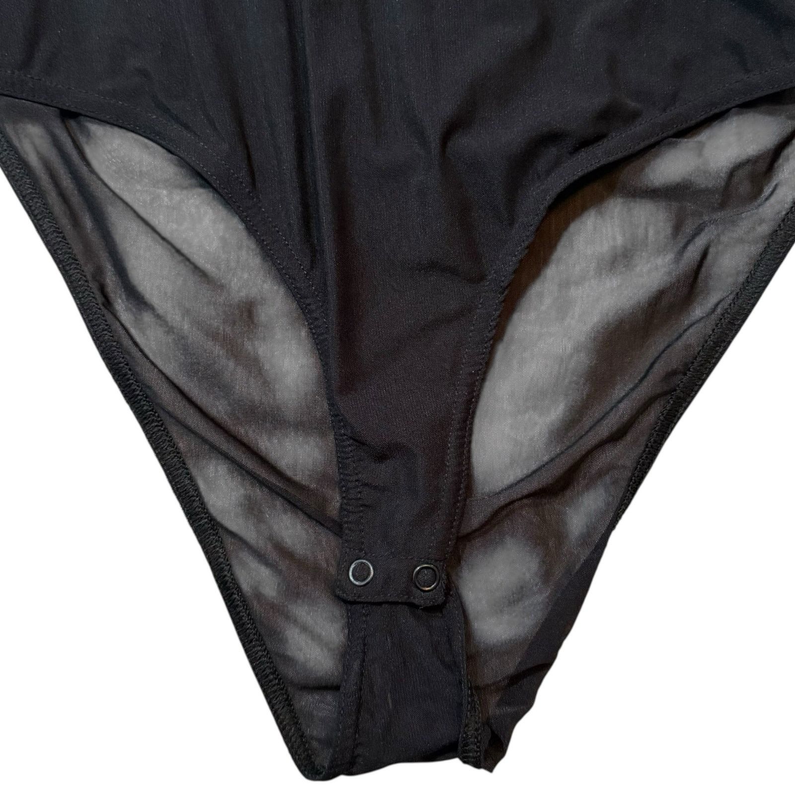 Escada Escada Short Sleeve Mesh Sequin Bodysuit Sheer Black Size 36 Size XS / US 0-2 / IT 36-38 - 5 Thumbnail