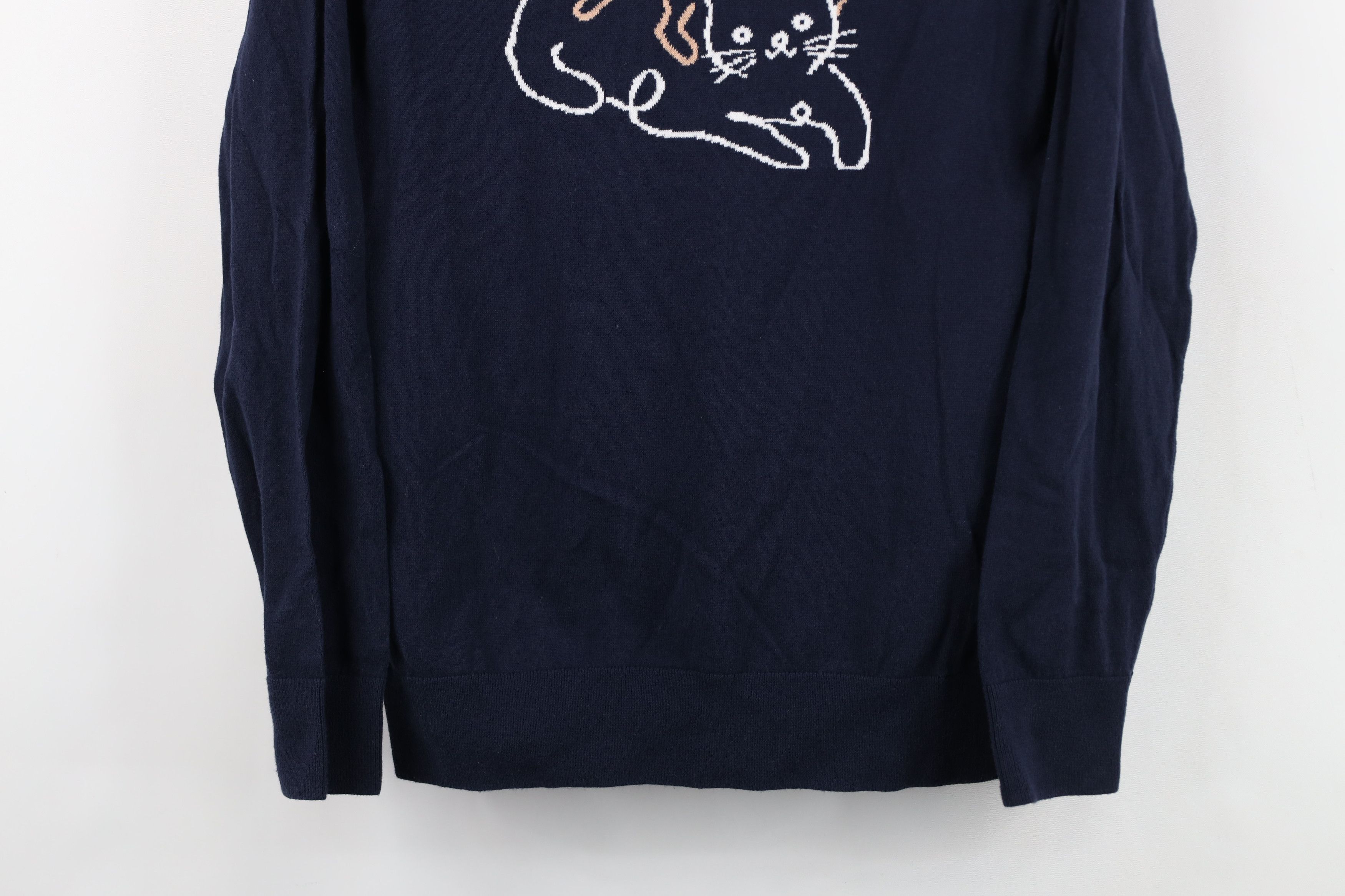 Banana Republic Banana Republic Cat Kitten Knit Lightweight Sweater Blue Size M / US 6-8 / IT 42-44 - 3 Thumbnail