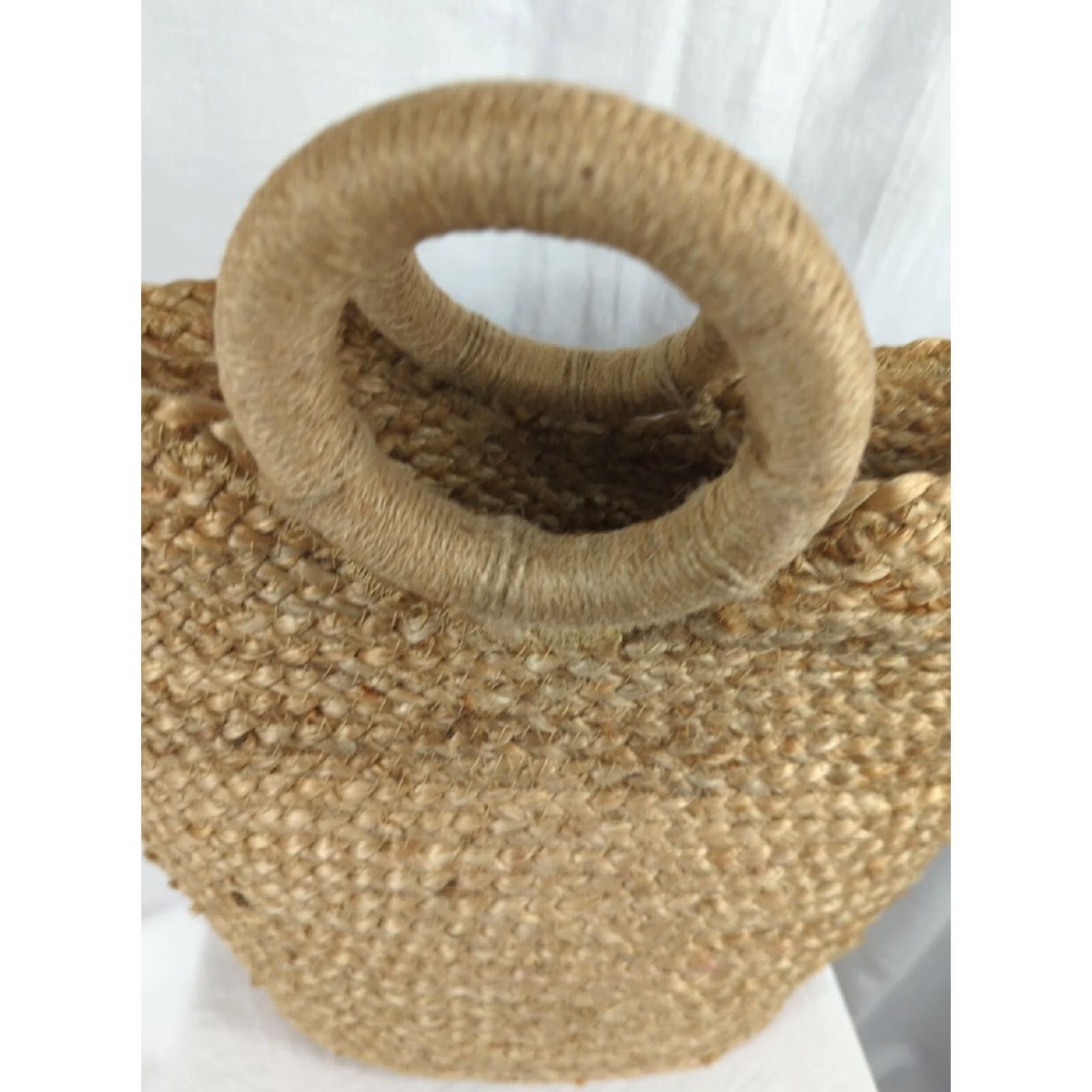 Zara Zara JUTE TOTE BAG Beach Summer Lined boho tote Medium Size ONE SIZE - 2 Thumbnail