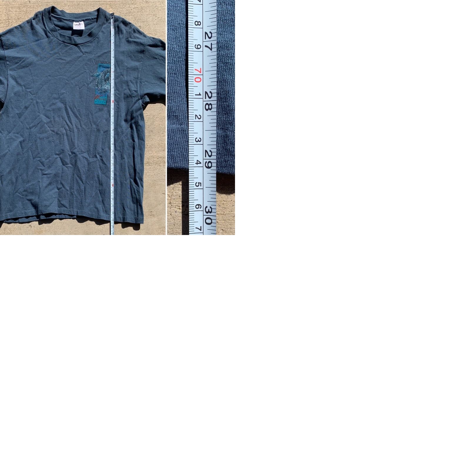 Swatch VINTAGE Mendocino Whale Watch T Shirt Sansegal XL Single Stitch Made In USA Men Blue 1990s Sportswear Graphic Tee Size US XL / EU 56 / 4 - 9 Thumbnail