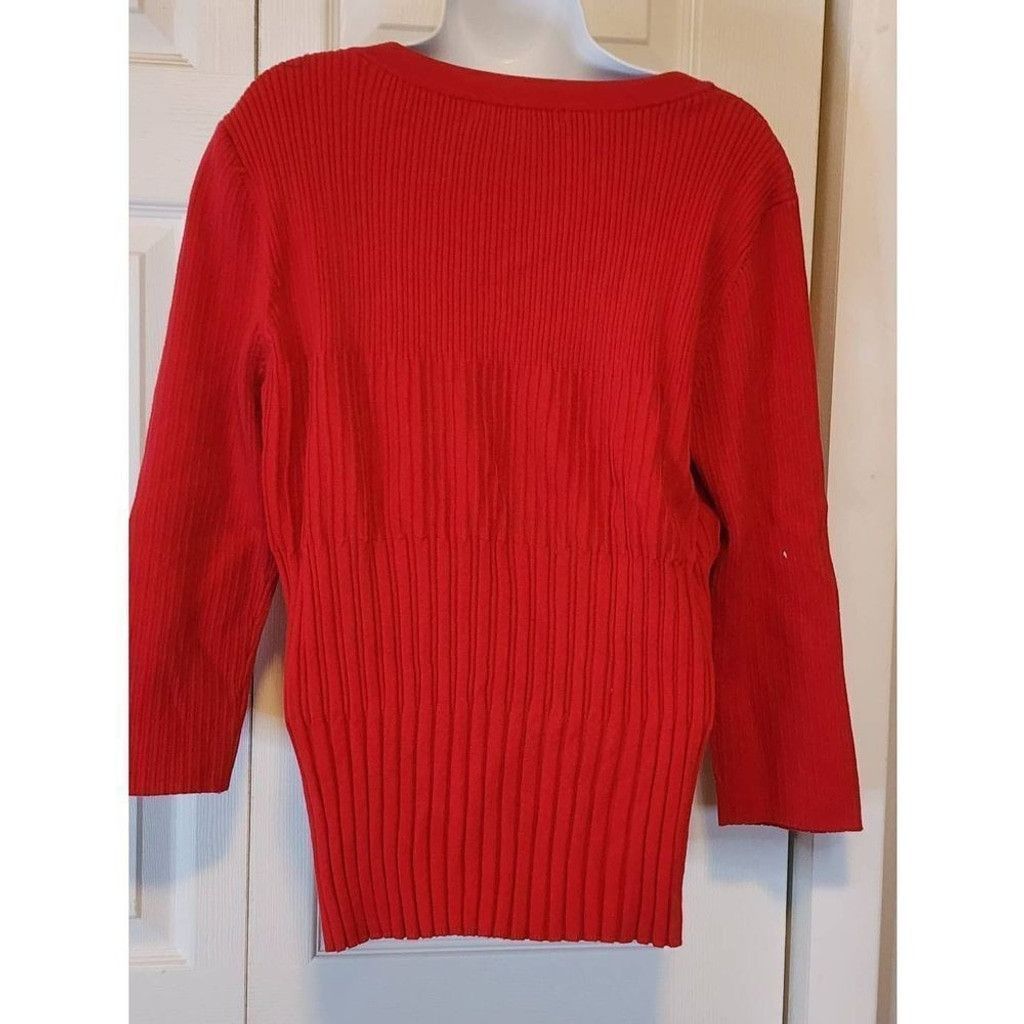 Other Requirements Red crew neck sweater Size XL / US 12-14 / IT 48-50 - 2 Thumbnail