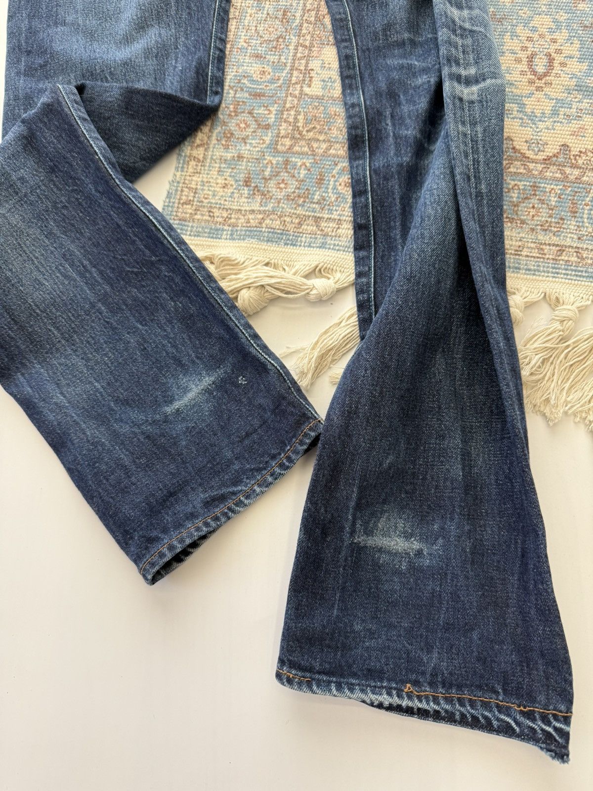 Japan Blue Japan 🇯🇵 Blue Cote d’Ivoire Cotton Selvedge Jeans Denim Pants Size US 32 / EU 48 - 7 Thumbnail