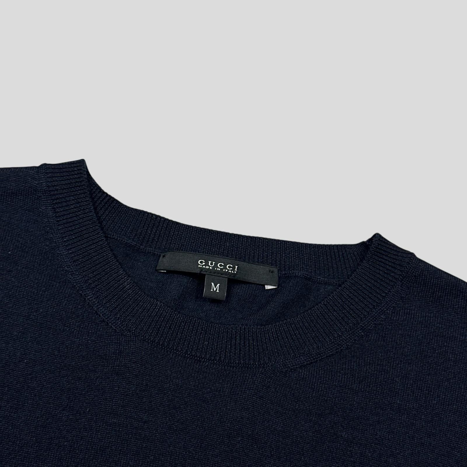 Gucci Gucci Superfine Silk & Cashmere Lightweight Panelled Knit M Size US M / EU 48-50 / 2 - 8 Thumbnail