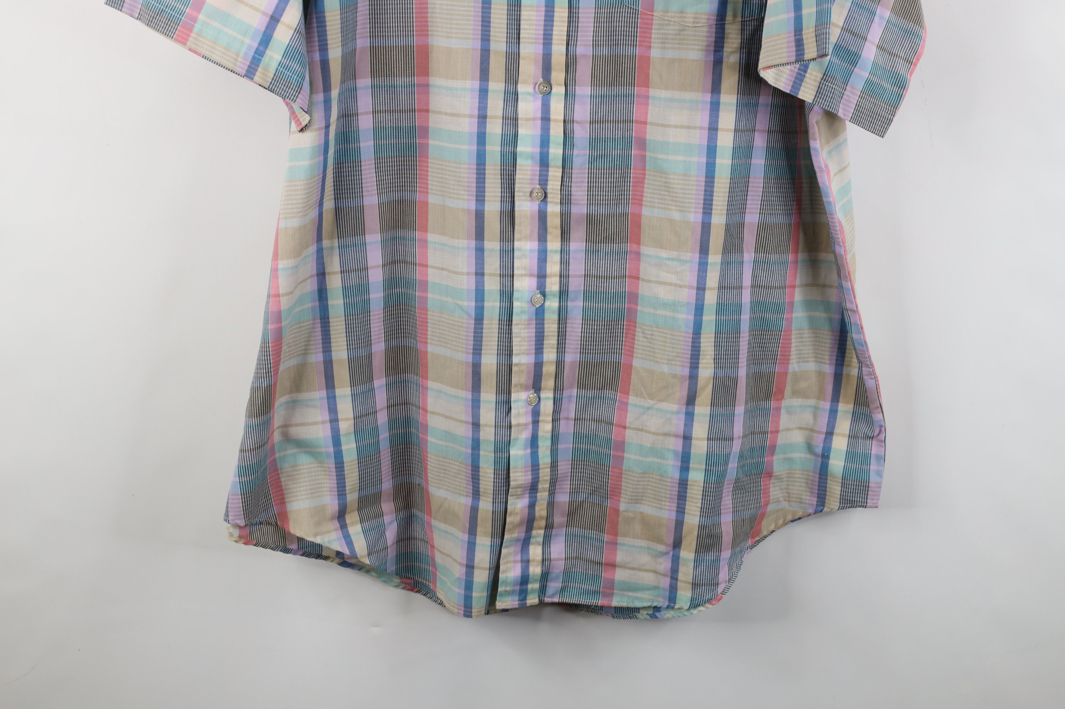 Vintage Vintage 70s Madras Single Needle Short Sleeve Button Shirt Size US XXL / EU 58 / 5 - 3 Thumbnail
