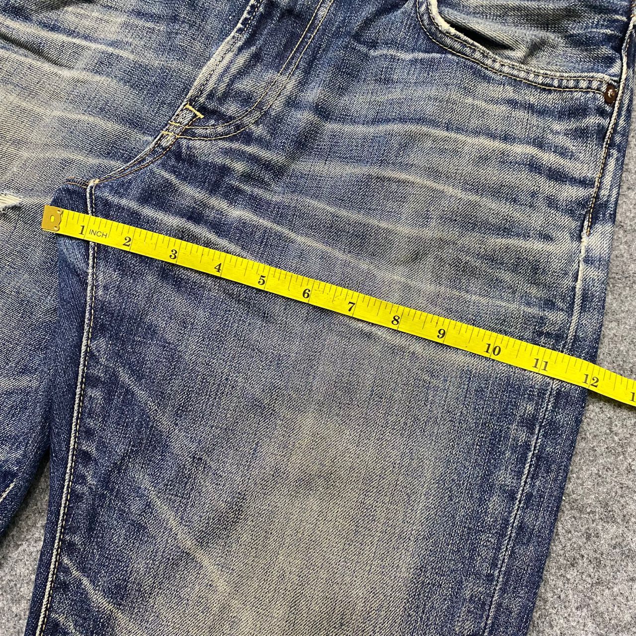 Japanese Brand 💥Best Offer💥Vintage Uniqlo Jeans Distressed Denim Size US 33 - 5 Thumbnail